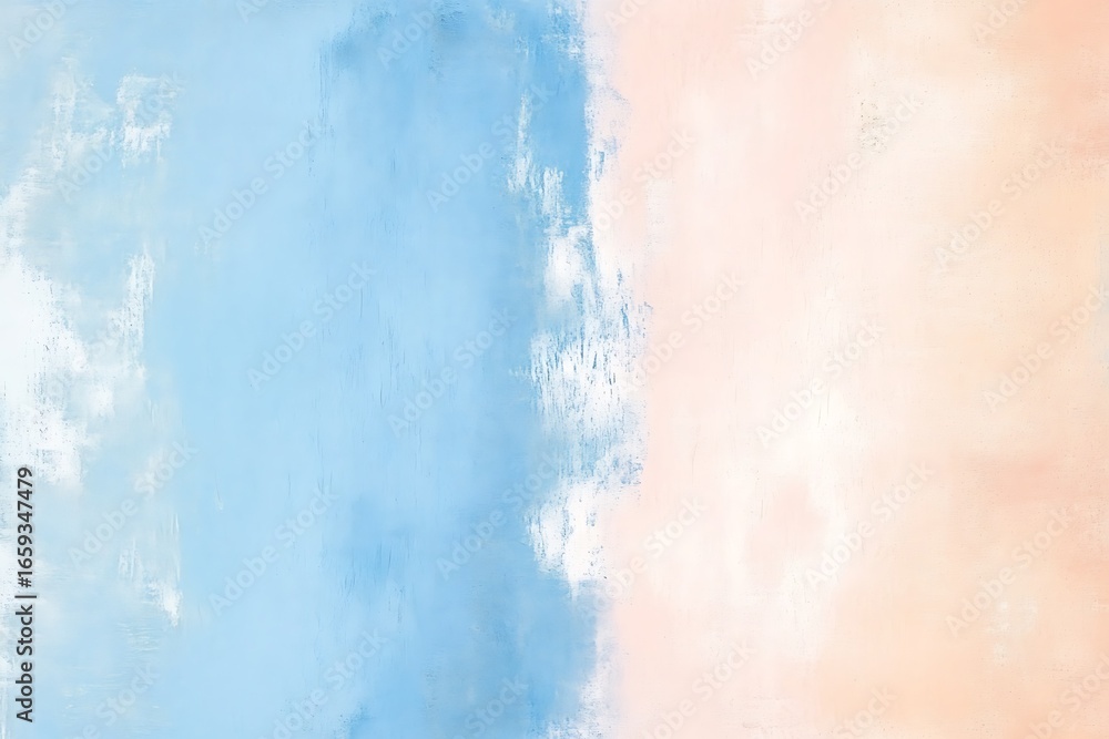 Fototapeta premium Soft abstract background with blue and pink paint strokes, gentle texture and color blend