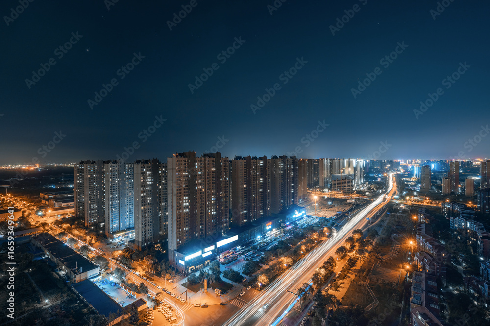 Fototapeta premium Night view of Xi'an, China