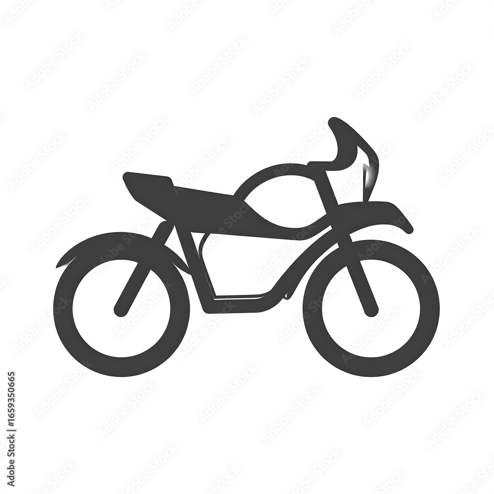 Fototapeta premium Motorcycle silhouette icon