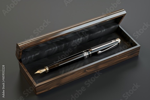 A 3D render of personalized office signature  pen 