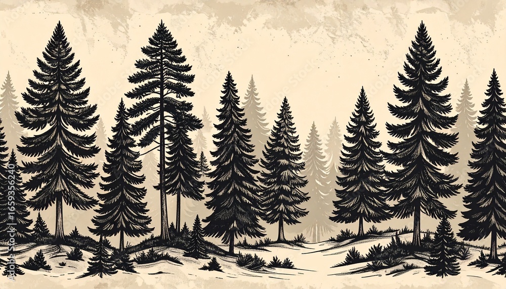 Obraz premium Minimalistic Nature-Inspired Patterns