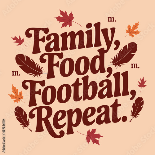 Thanksgiving wishing Card vector design.