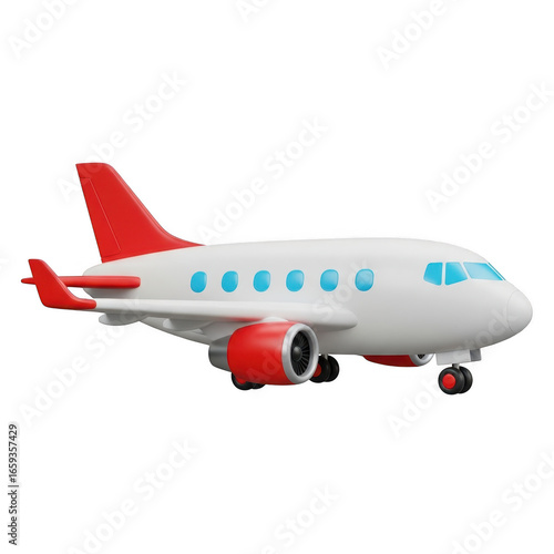Airplane isolated on transparent background