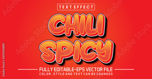 Chilli spicy font Text effect editable