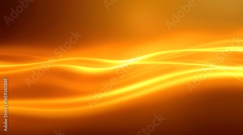 Wallpaper Mural Vibrant abstract orange and yellow waves flow across a bright background, creating a dynamic motion of light and energy. Torontodigital.ca