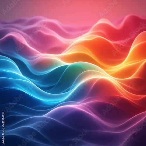 abstract colorful background with waves