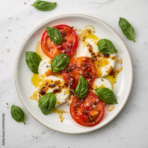 Caprese Salad with Fresh Mozzarella and Basil