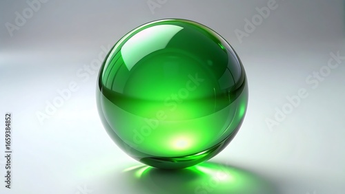 green glass sphere