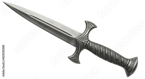 Fotografie Isolated Decorative Silver Dagger