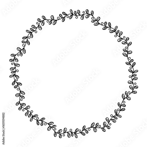 Simple ornament Line Art outline Isolated on White Background for Wedding Invitation and decoration