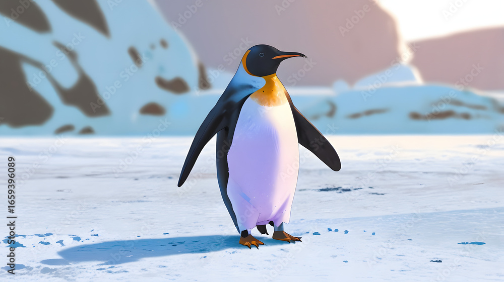 Fototapeta premium penguin in antarctica