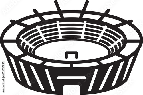 Stadium Icon – Sports Arena Symbol