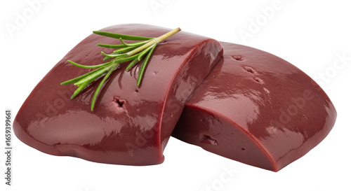 Foto Isolated Beef Liver