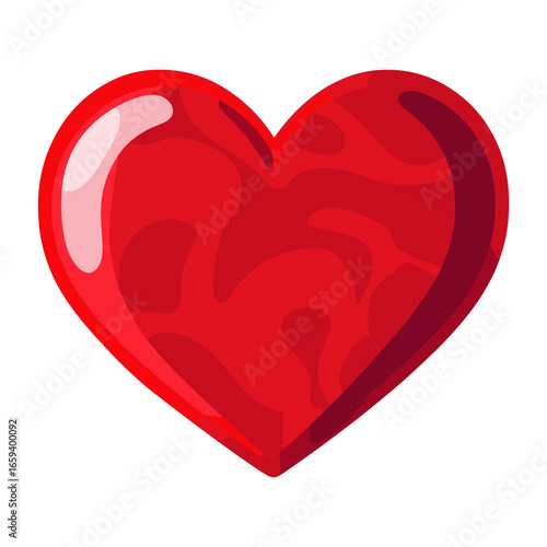 Carttoon heart icon symbol illustration romantic vector