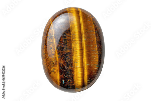 Oval tiger eye gemstone