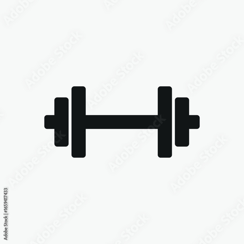Dumbbell for gym icon fully editable vector template