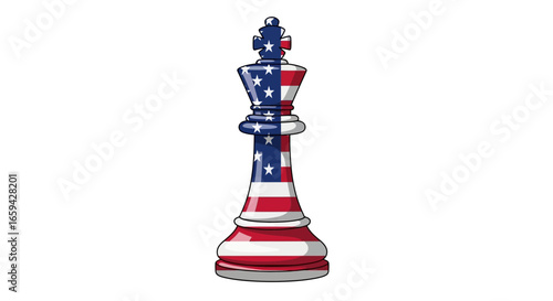 American King Chess Piece Symbolic Representation of Power and Strategy