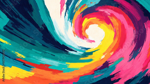 eye-catching abstract swirl with luminous digital light effects
