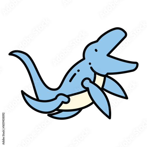 Cute Dinosaur Vector Icons Collection Illustration