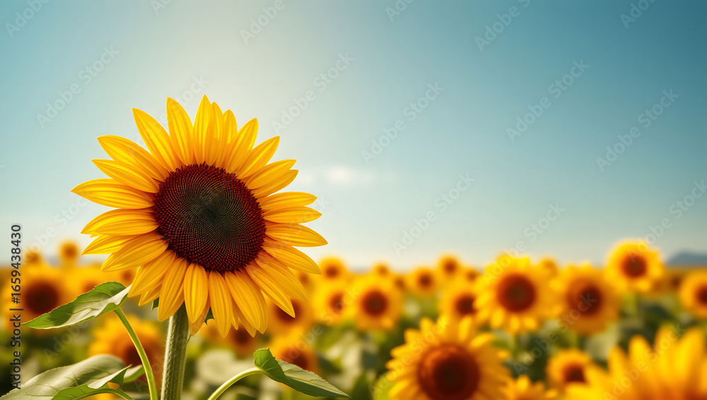 Obraz premium Sunflower Sketch hand-painted line art Vintage decorative bouquet illustration