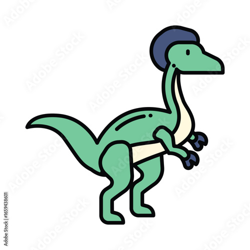 Cute Dinosaur Vector Icons Collection Illustration