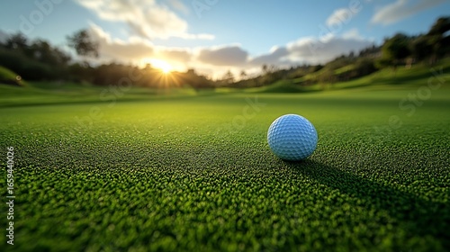Golf themed retirement card with green fields a golf club and cheerful words congratulating a retiree on scoring the ultimate hole in one in life