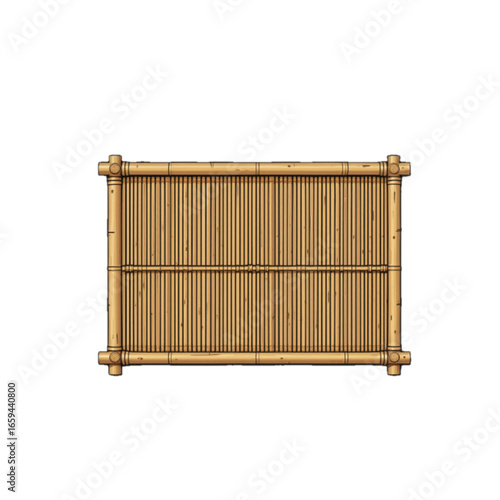 Vector illustration stack of bamboo