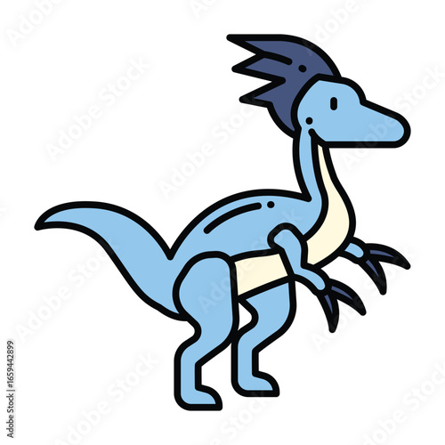 Cute Dinosaur Vector Icons Collection Illustration