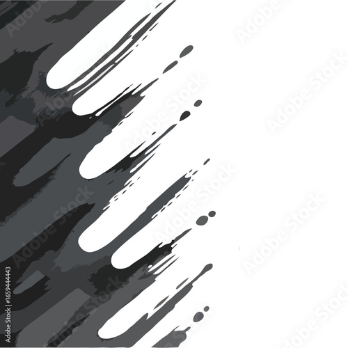 Wallpaper Mural Abstract Black Brush Stroke Vector Background Torontodigital.ca