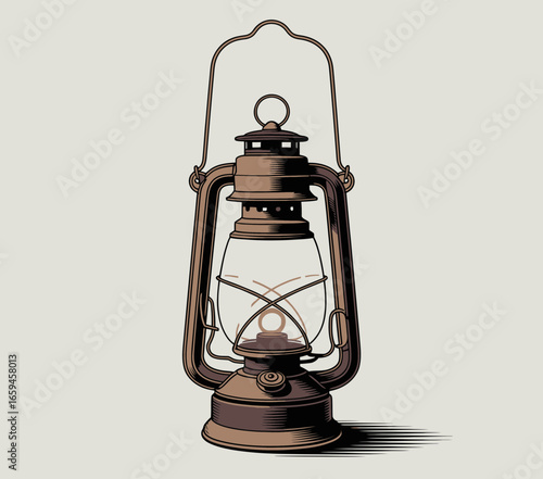 old oil lamp