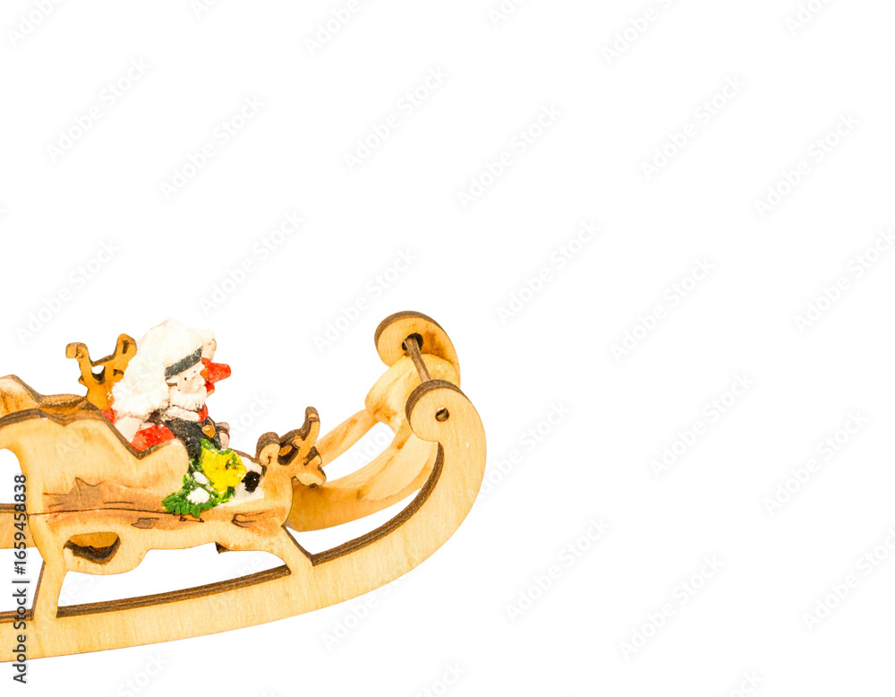 Obraz premium christmas card with santa claus