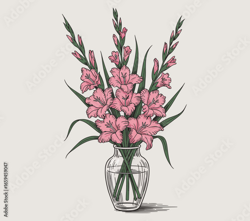 bouquet of flowers in vase