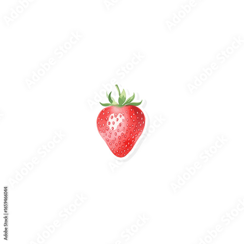 Juicy strawberry watercolor art