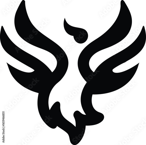 Phoenix Rising Vector Illustration