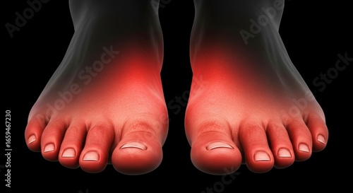 Aching Feet: Red Pain Indication