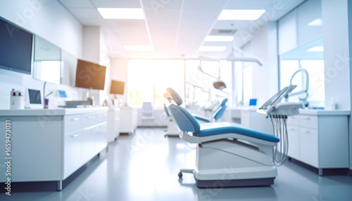 Modern dental clinic interior.