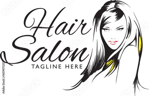 Hair Salon, logo per ideato per saloni di bellezza e parrucchiere