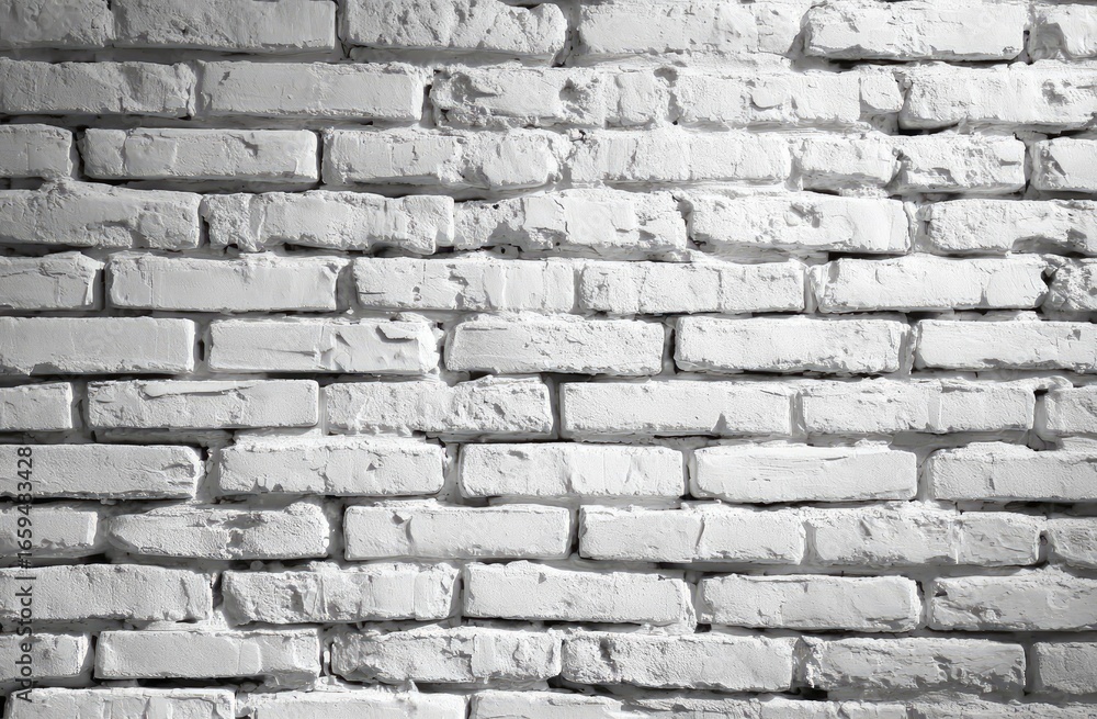 Obraz premium White Brick Wall Texture