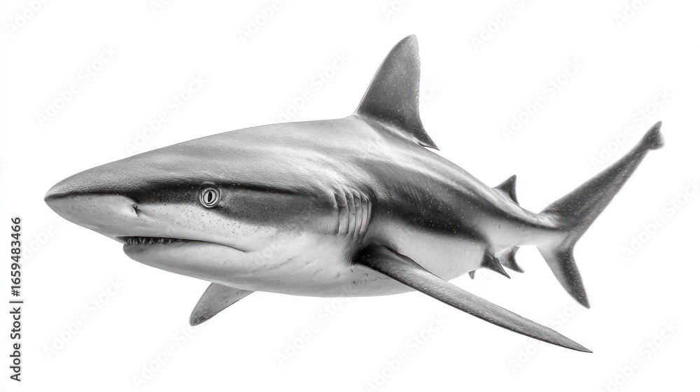 Fototapeta premium Gray shark profile