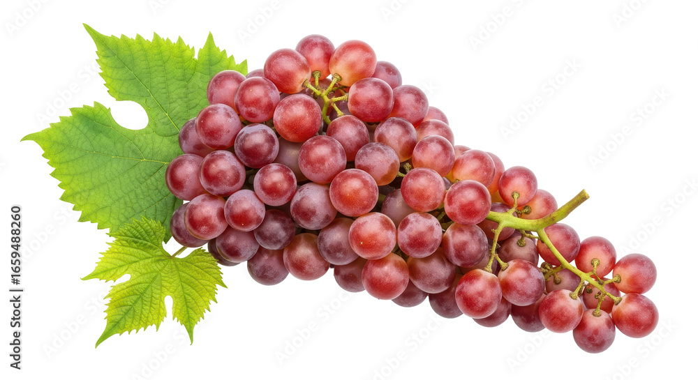 Fototapeta premium Isolated Bunch of Red Grapes
