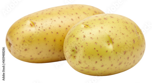 Tableau sur toile Isolated Pair of Potatoes