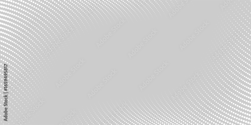 Naklejka premium Abstract white glowing geometric lines on gray background. Modern shiny blue circle lines pattern. Futuristic technology concept. Suit for cover, odern