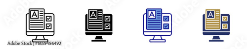 Concept Testing  Icon Set Multiple Style Collection