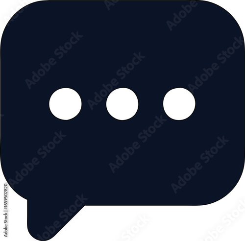 Talk bubble icon used in messengers, apps, and online platforms.
