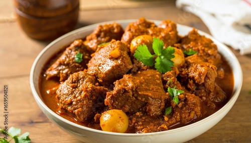 Hearty Lamb Curry in a Bowl, Rich and Flavorful Indian Cuisine