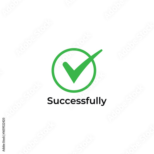 Green checkmark inside a circle indicating success or completion of a task or goal