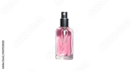 Pink Perfume Spray Bottle isolated on a transparent background