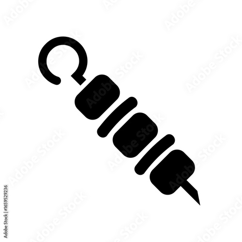 kebab icon. grilled meat icon