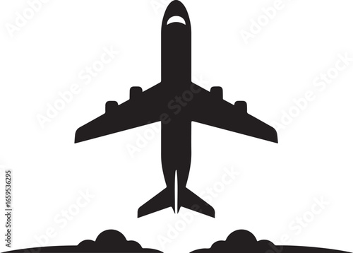 Airplane Takeoff Icon – Flight Travel Aviation Symbol