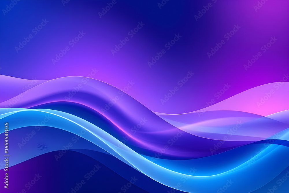 Naklejka premium Abstract gradient flowing waves of light and color